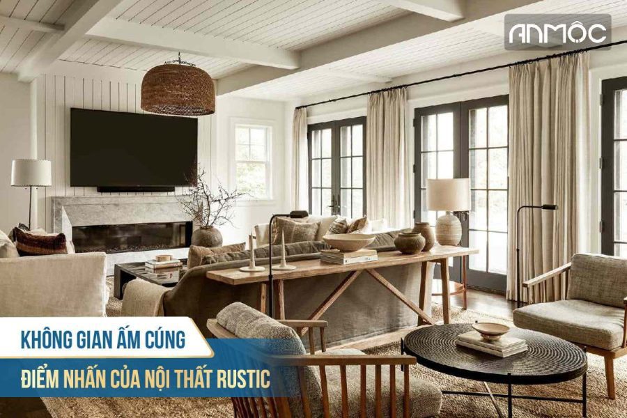 Phong cách thiết kế nội thất Rustic