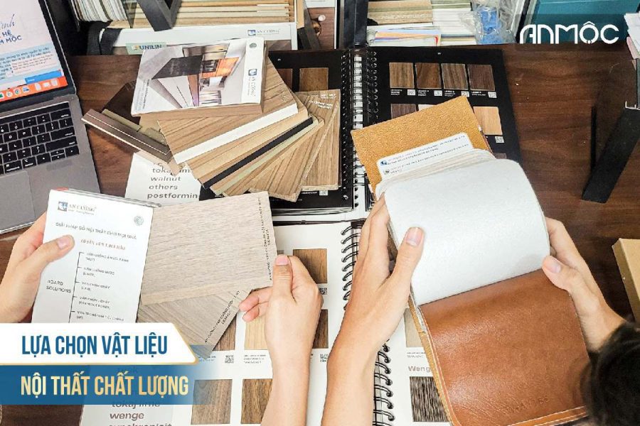 Lựa chọn vật liệu nội thất chất lượng