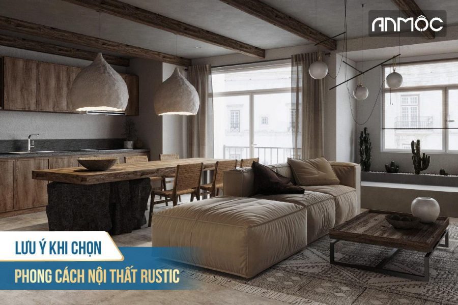 Phong cách thiết kế nội thất Rustic