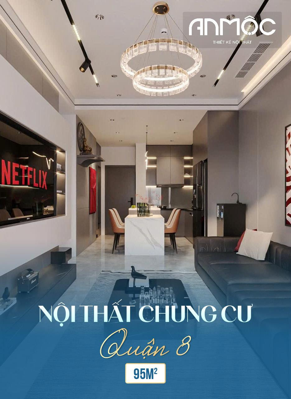 Mẫu Thiết Kế Nội Thất Chung Cư Quận 8 95m2