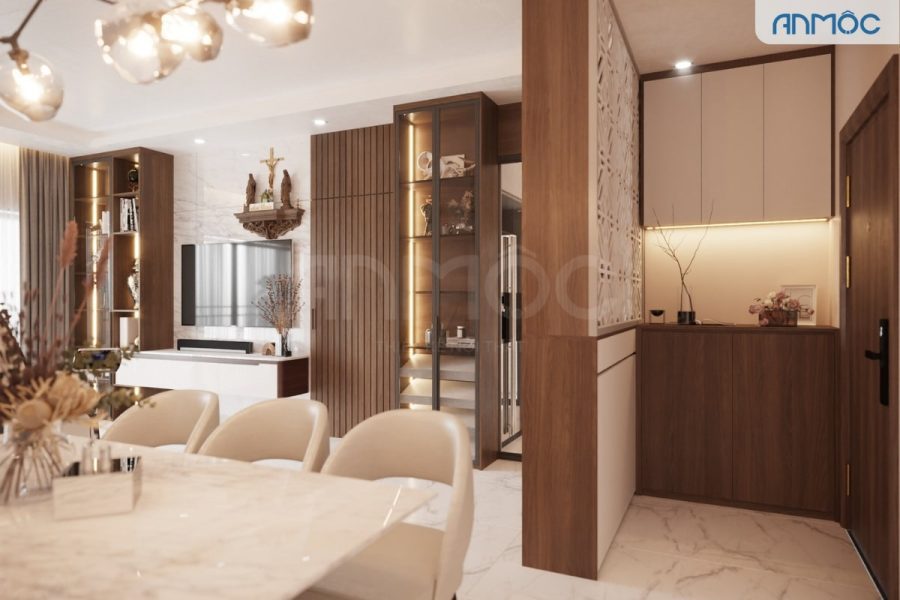 Nội thất phòng bếp | Thiết kế nội thất chung cư The Everrich Infinity 82m2