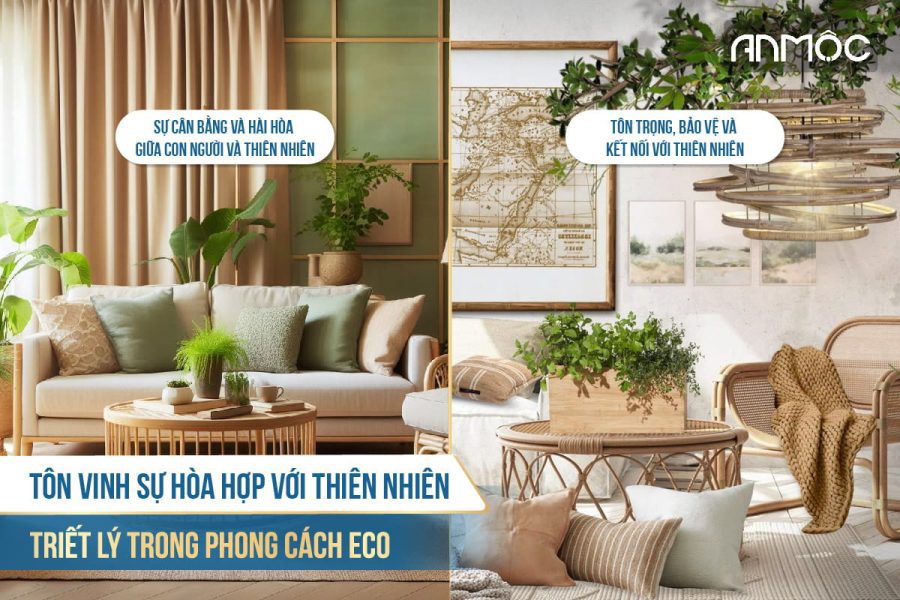 Phong cách thiết kế nội thất Eco