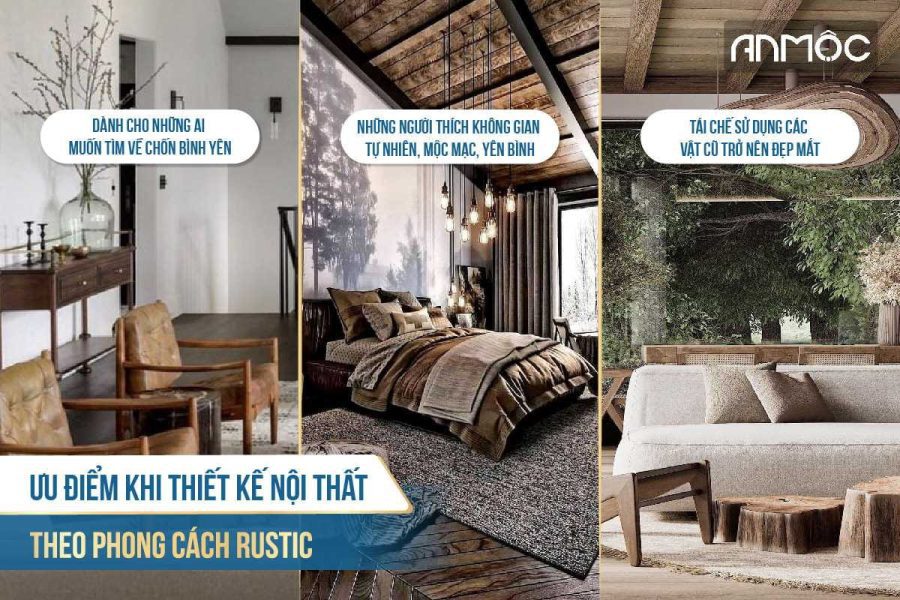 Phong cách thiết kế nội thất Rustic