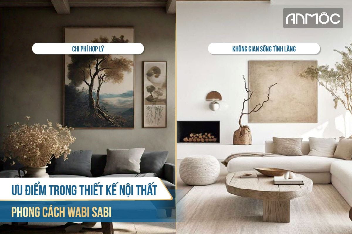 Ưu điểm trong thiết kế nội thất phong cách Wabi Sabi 1