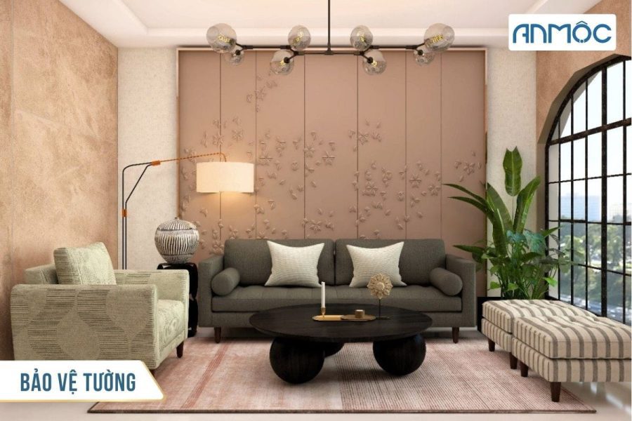 Ý tưởng trang trí vách sau sofa cho phòng khách