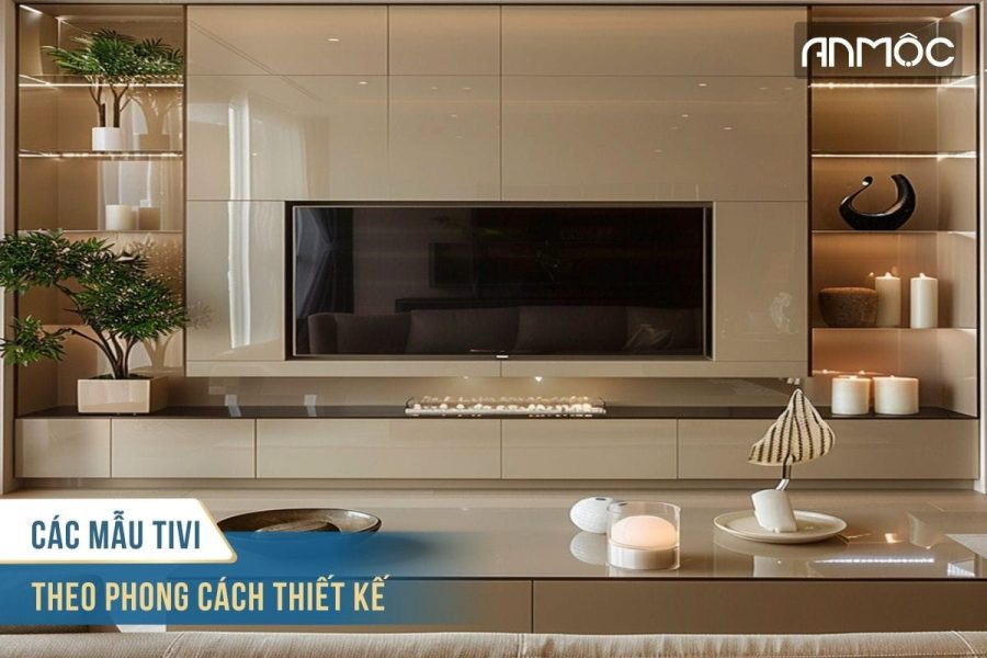 Các mẫu vách tivi theo phong cách thiết kế