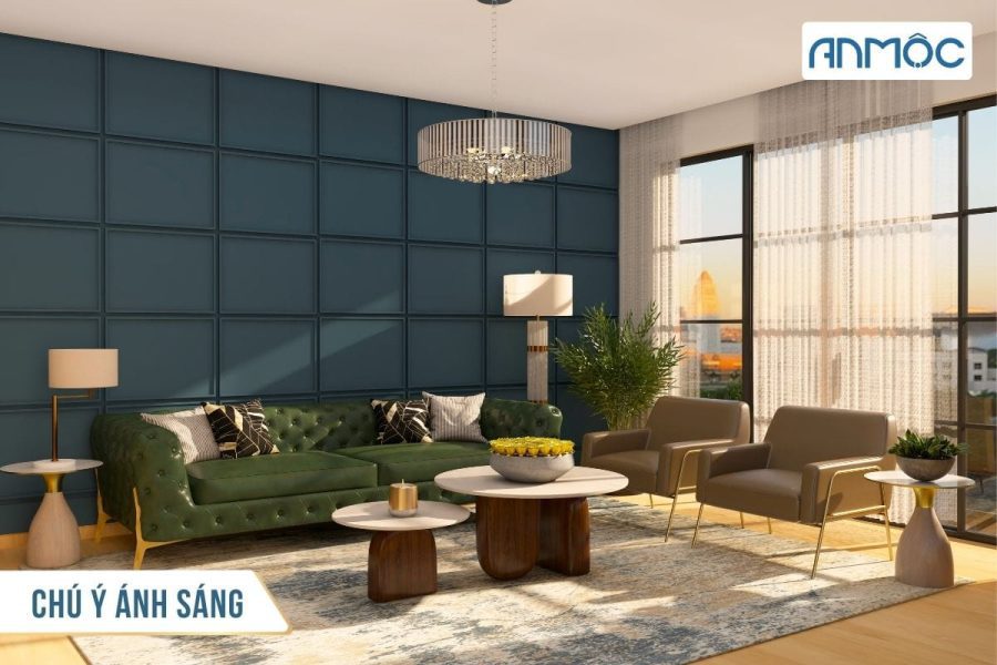 Ý tưởng trang trí vách sau sofa cho phòng khách