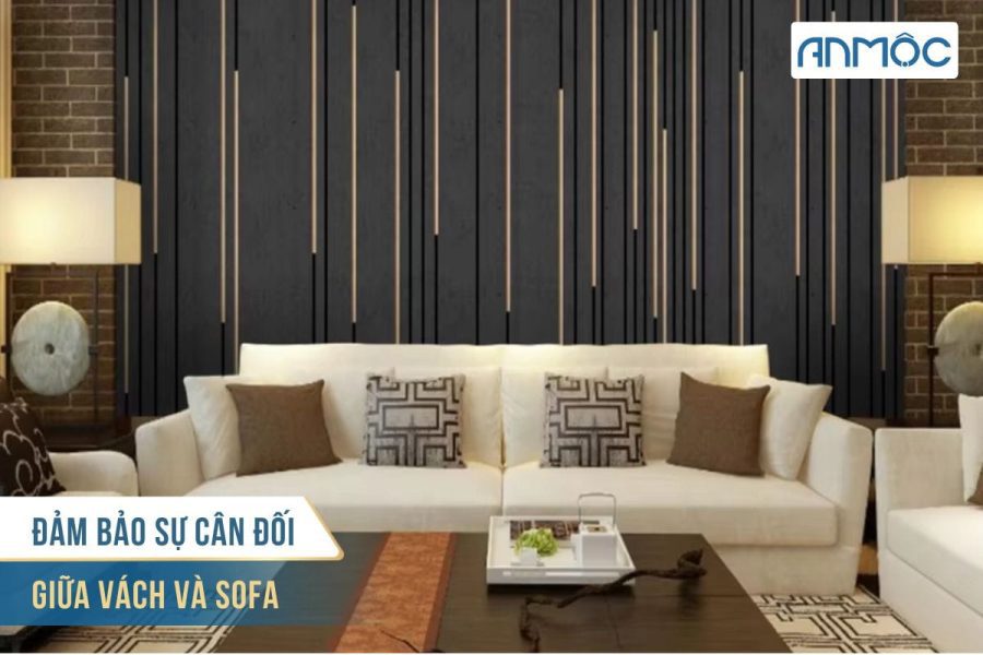 Ý tưởng trang trí vách sau sofa cho phòng khách