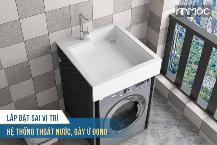 Tận dụng ban công lô gia làm khu giặt đồ hiệu quả