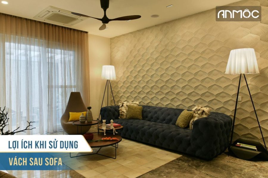 Ý tưởng trang trí vách sau sofa cho phòng khách