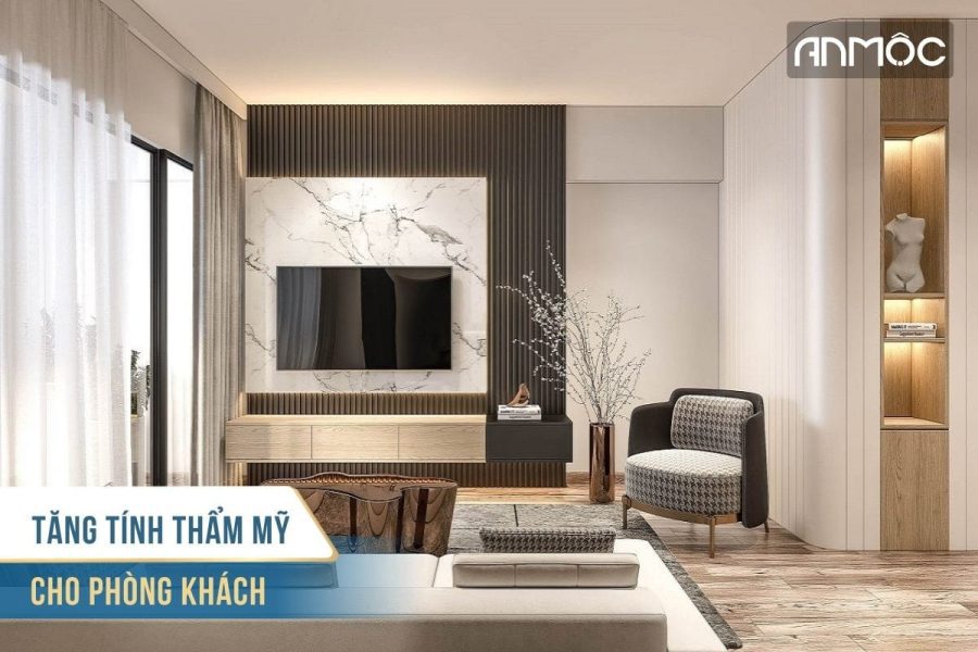 Tăng tính thẩm mỹ cho phòng khách