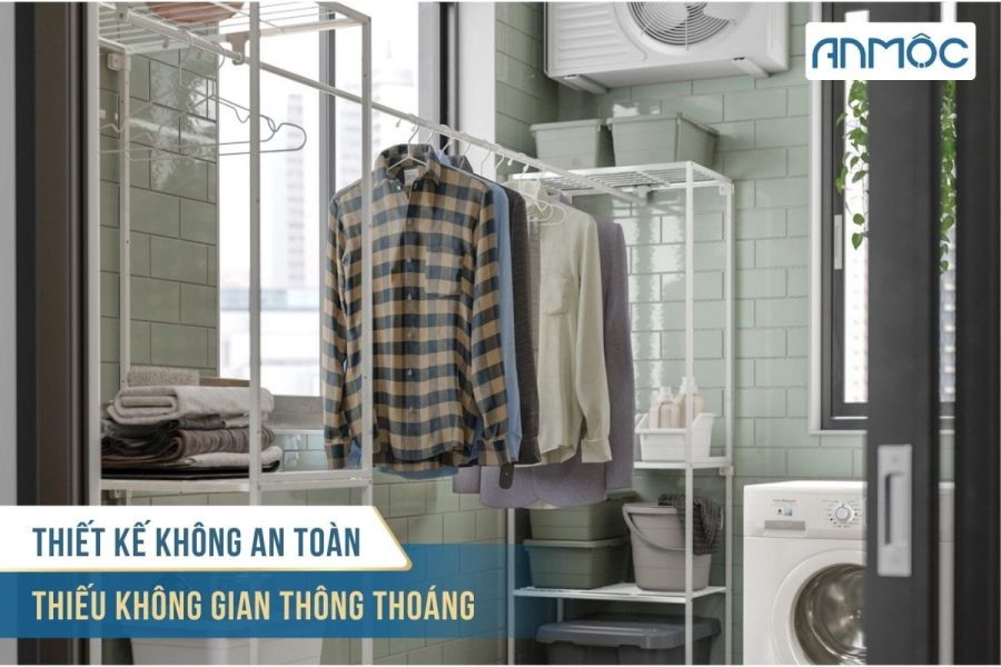 Tận dụng ban công lô gia làm khu giặt đồ hiệu quả