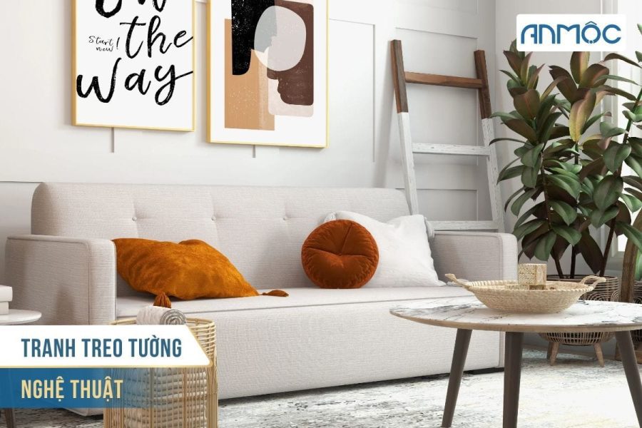 Ý tưởng trang trí vách sau sofa cho phòng khách