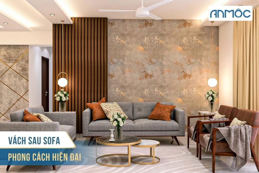 Ý tưởng trang trí vách sau sofa cho phòng khách