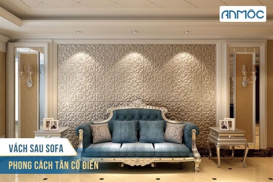 Ý tưởng trang trí vách sau sofa cho phòng khách