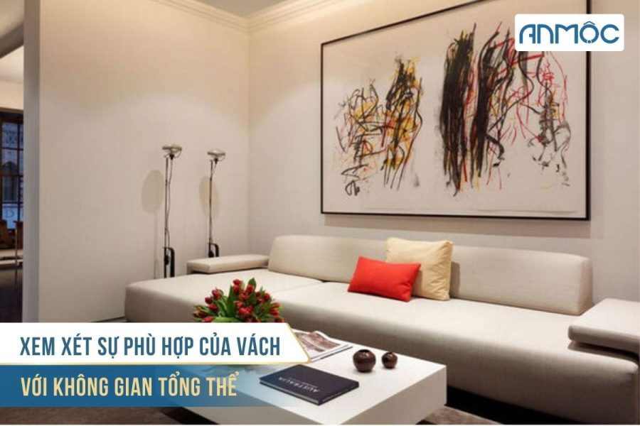 Ý tưởng trang trí vách sau sofa cho phòng khách