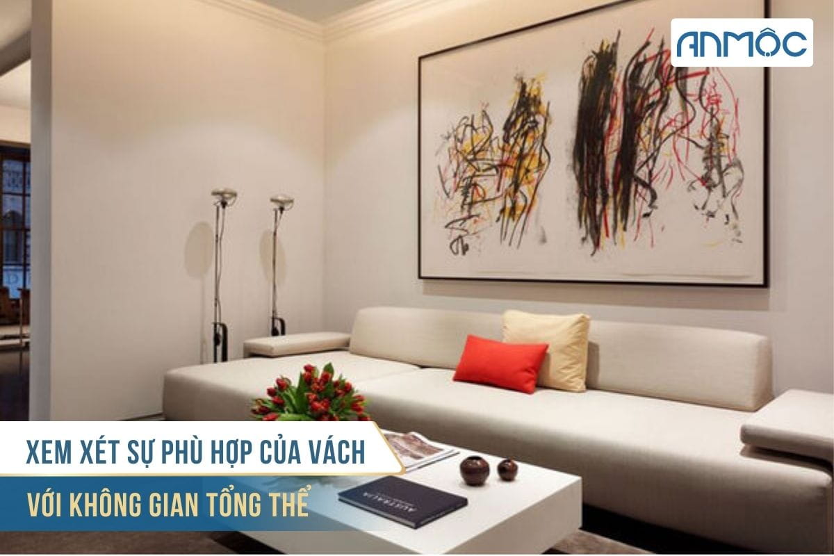 Ý tưởng trang trí vách sau sofa cho phòng khách