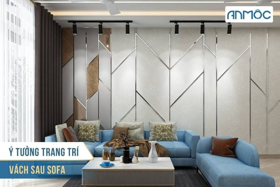 Ý tưởng trang trí vách sau sofa cho phòng khách