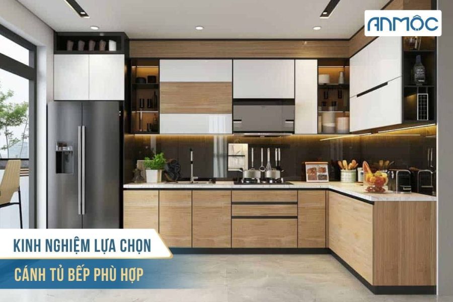 Các mẫu cánh tủ bếp đẹp-hiện đại phổ biến hiện nay