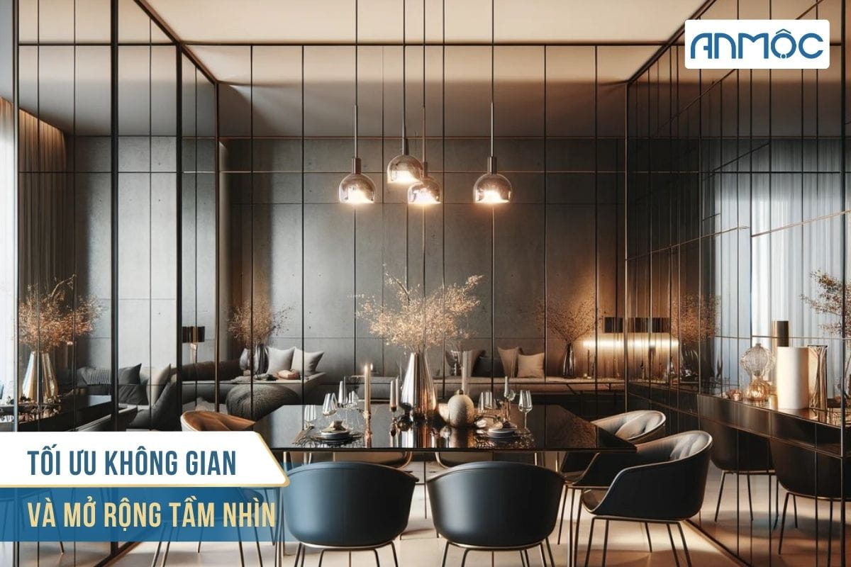 Vách kính trang trí - Thổi hồn cho không gian sống