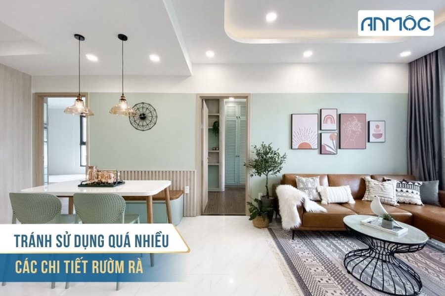 Tránh sự dụng quá nhiều chi tiết rườm rà