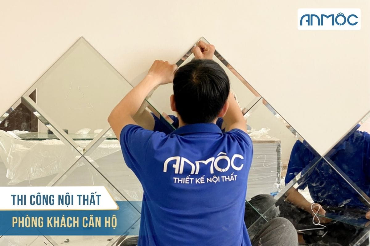 Thi công nội thất phòng khách chung cư TPHCM