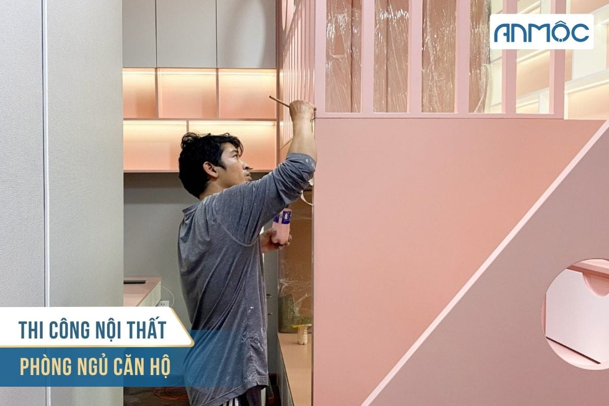 Thi công nội thất phòng ngủ căn hộ TPHCM