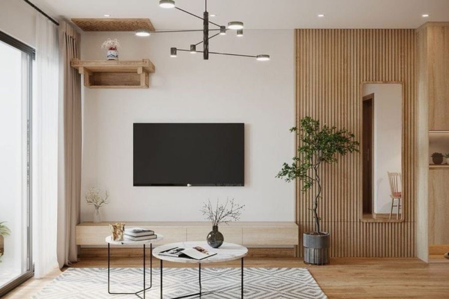 Phong cách Japandi mang lại tối ưu và tinh tế cho không gian căn hộ 90m2