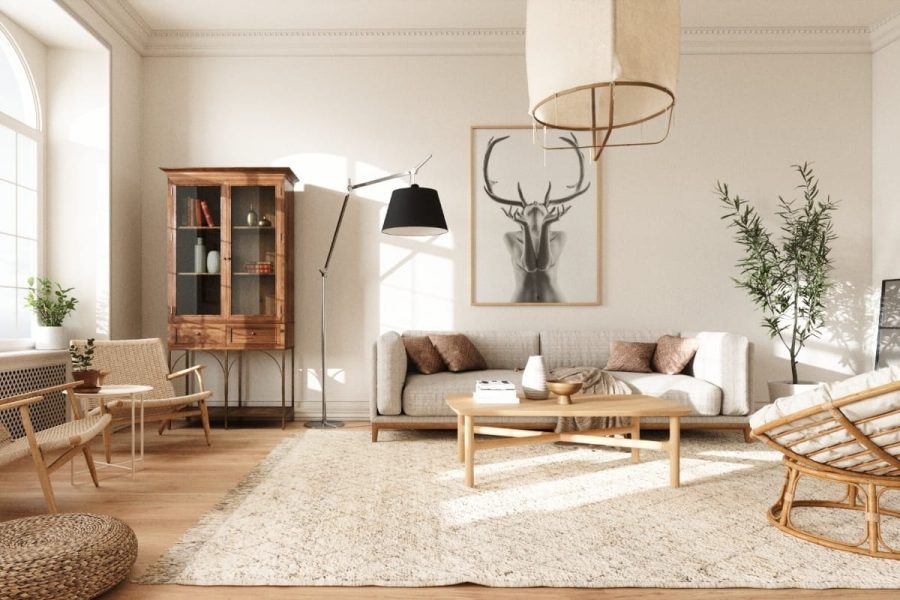 Thiết kế nội thất chung cư 100m2 phong cách Scandinavian sáng sủa và ấm áp