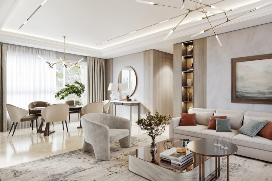 Những phong cách thiết kế nội thất chung cư 100m2 phổ biến
