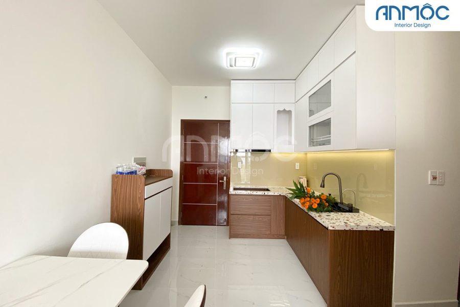 Nội thất phòng bếp | Nội thất chung cư Tô Ký Tower 56m2 quận 12