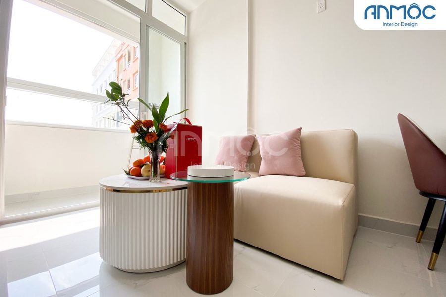 Nội thất phòng khách | Nội thất chung cư Tô Ký Tower 56m2 quận 12