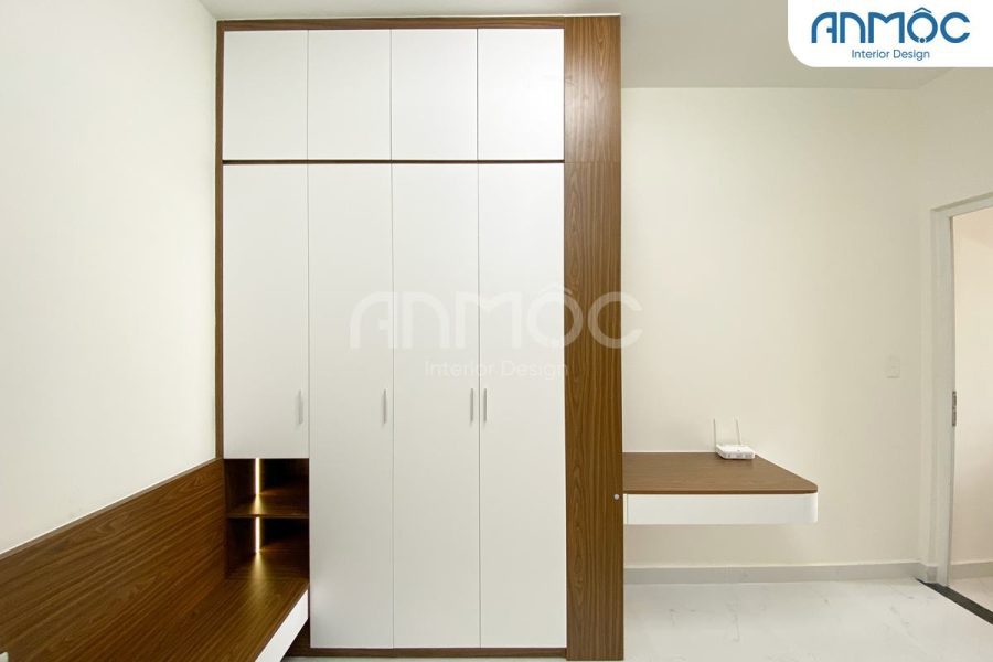 Nội thất phòng ngủ master | Nội thất chung cư Tô Ký Tower 56m2 quận 12