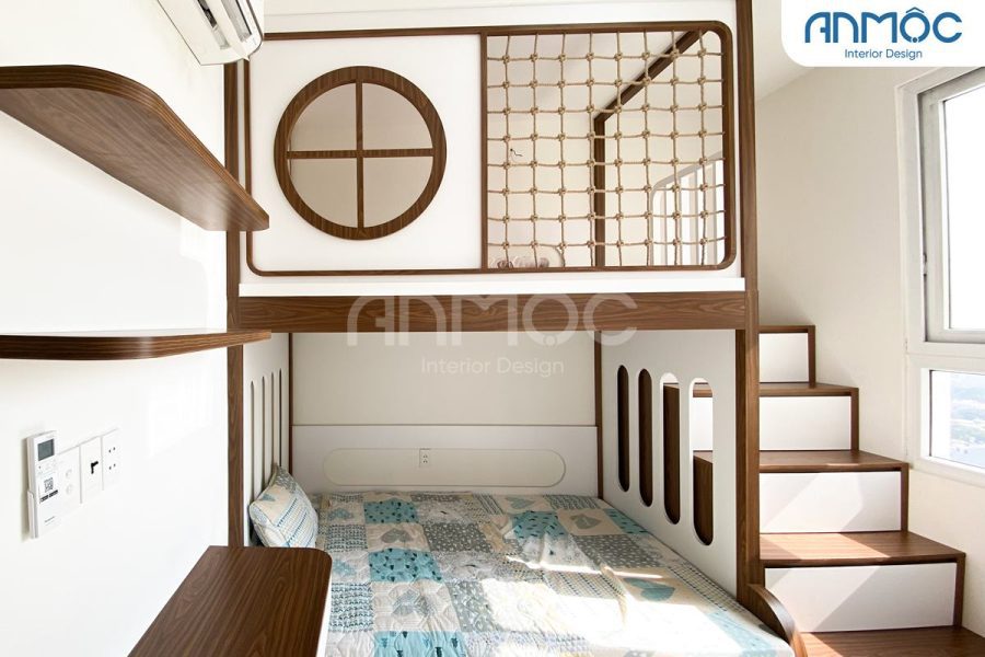 Nội thất phòng ngủ cho bé | Nội thất chung cư Tô Ký Tower 56m2 quận 12