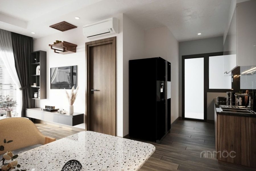Thiết kế nội thất phòng khách | Chung cư Opal Boulevard 65m2