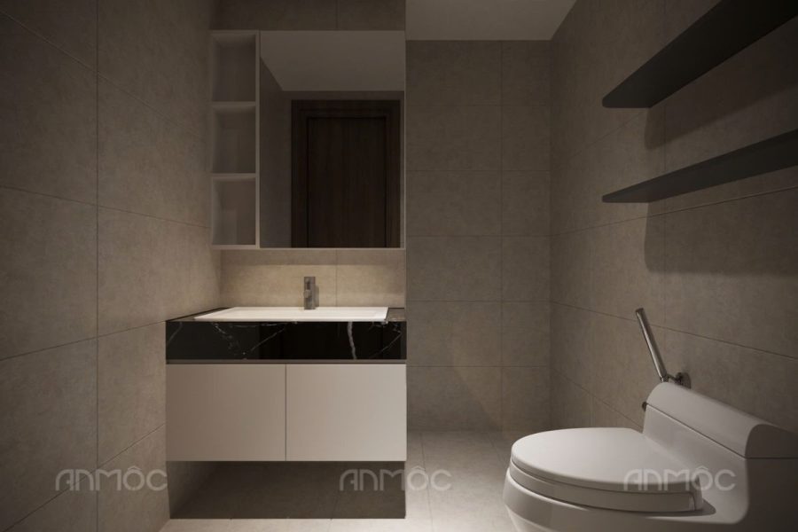 Thiết kế nội thất phòng vệ sinh | Chung cư Opal Boulevard 65m2