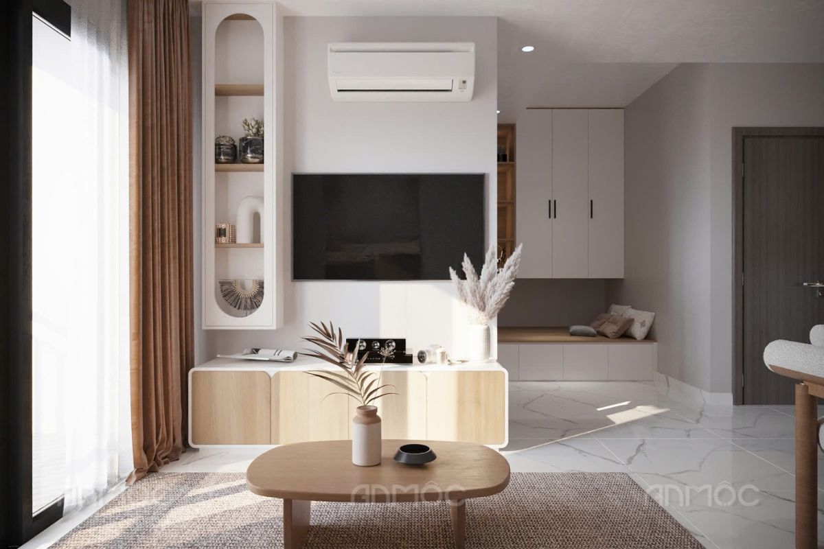 Nội thất phòng khách | Chung cư The Pegasuite II 45m2