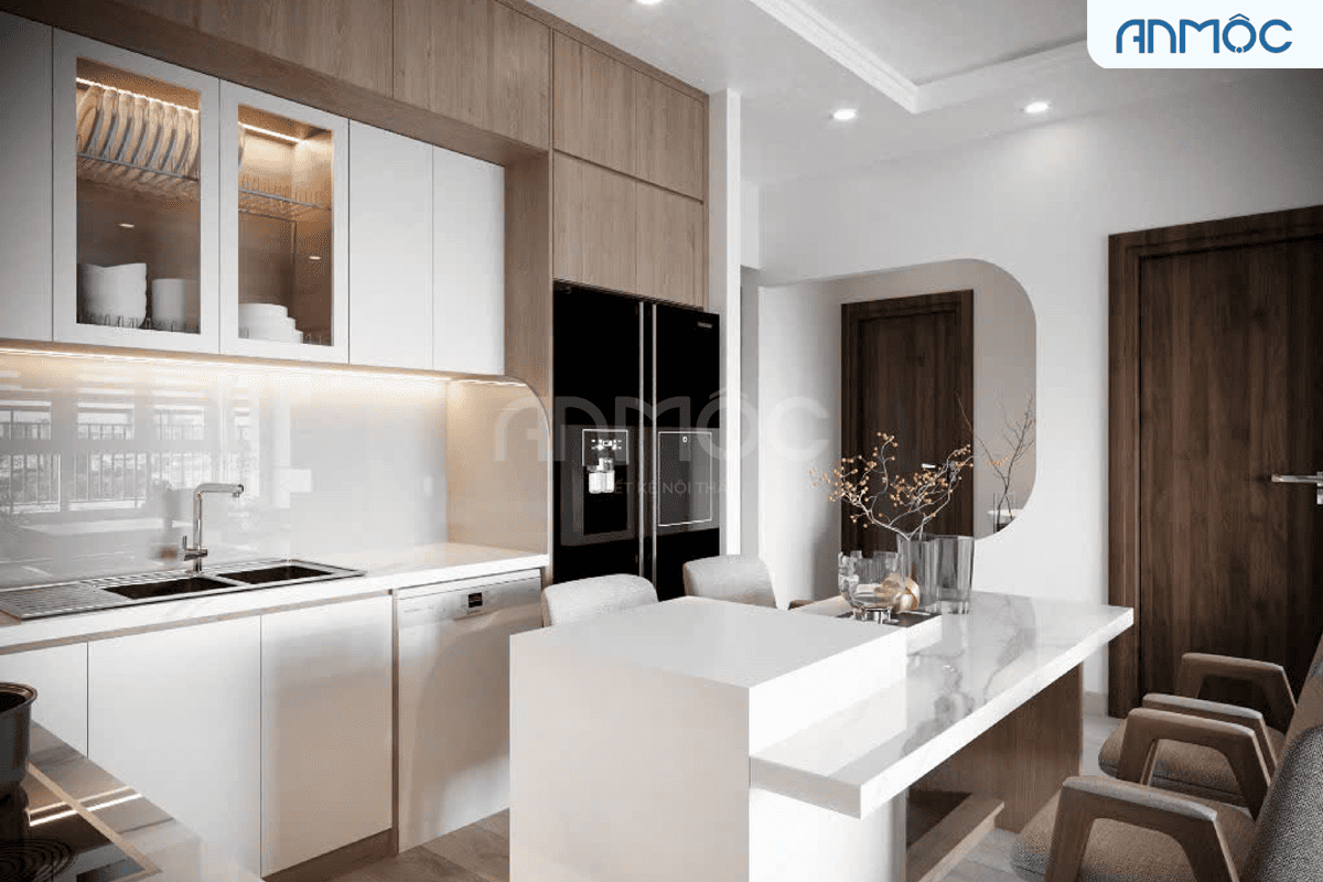 Nội thất phòng bếp - Thiết kế nội thất chung cư Cantavil An Phú 80m2