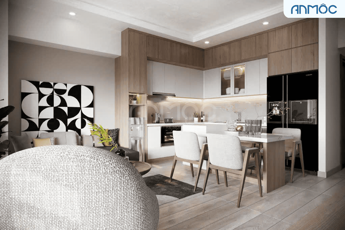 Nội thất phòng bếp - Thiết kế nội thất chung cư Cantavil An Phú 80m2