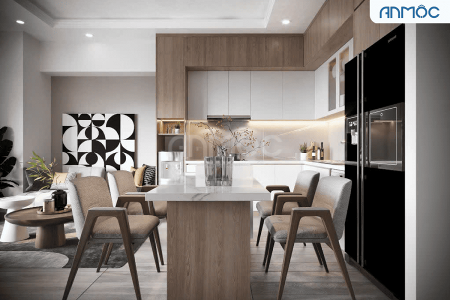 Nội thất phòng bếp - Thiết kế nội thất chung cư Cantavil An Phú 80m2