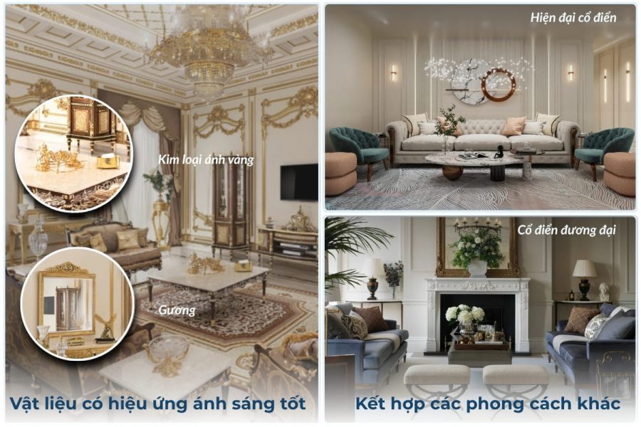 Giải pháp thông minh khi thiết kế nội thất chung cư nhỏ phong cách cổ điển