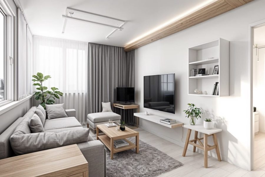 Mẫu thiết kế nội thất chung cư 30m2 thông minh, tối ưu hoá không gian nhỏ