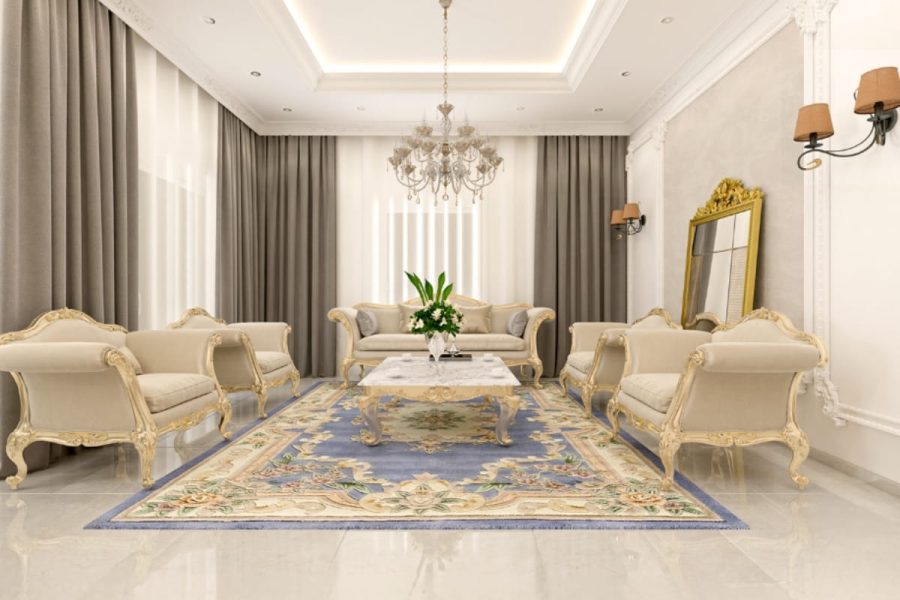 Mẫu thiết kế chung cư cổ điển tông sáng