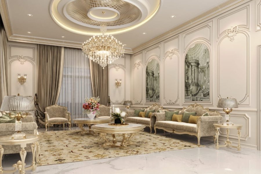 Mẫu thiết kế nội thất chung cư cổ điển lộng lẫy, nghệ thuật