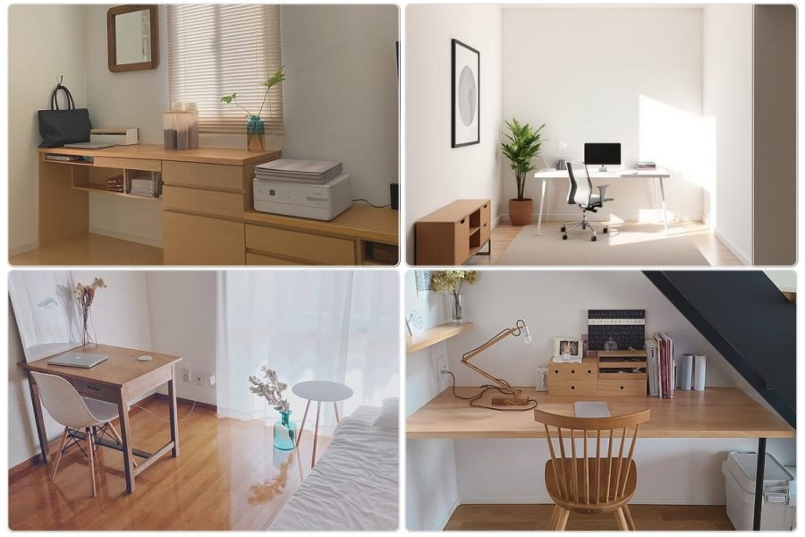 Phòng làm việc và góc học tập phong cách tối giản nhưng không kém phần tiện nghi