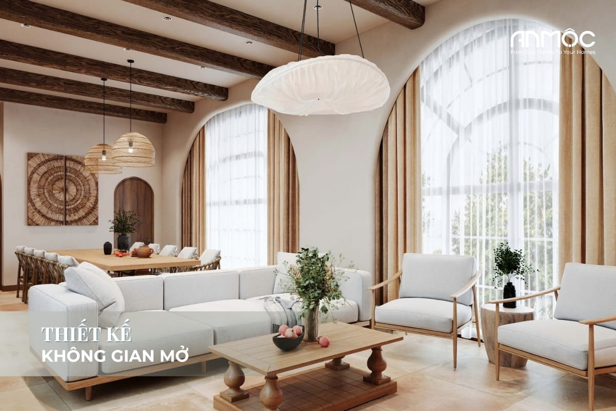 Không Thể Bỏ Qua 13+ Mẫu Thiết Kế Nội Thất Nhà Phố Đẹp 2025 2947 Thiết kế không gian mở