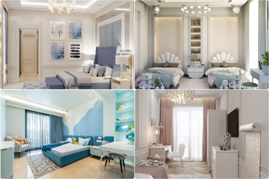 Nội thất phòng ngủ cho bé chung cư tân cổ điển