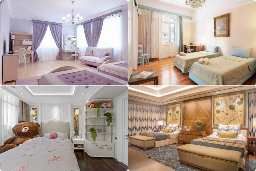 Nội thất phòng ngủ cho bé nhà phố tân cổ điển