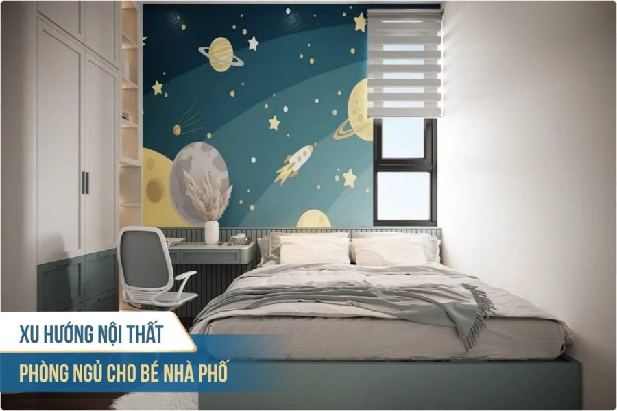 Xu hướng nội thất phòng ngủ cho bé ở nhà phố 2025