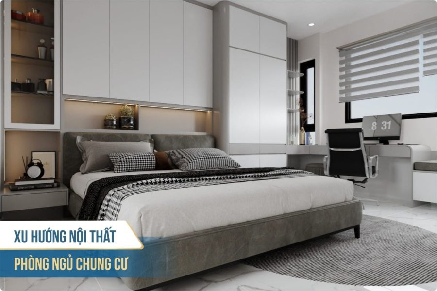 Xu hướng nội thất phòng ngủ chung cư